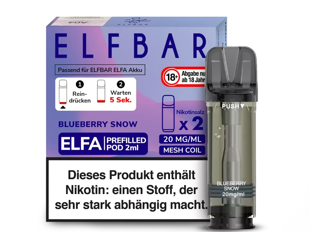 ELFBAR ELFA Pod 2er Pack 20mg/ml - verschiedene Sorten Elfbar